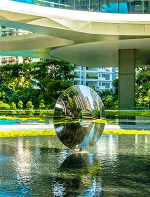 Real estate art for two luxury high rise developments, Singapore
