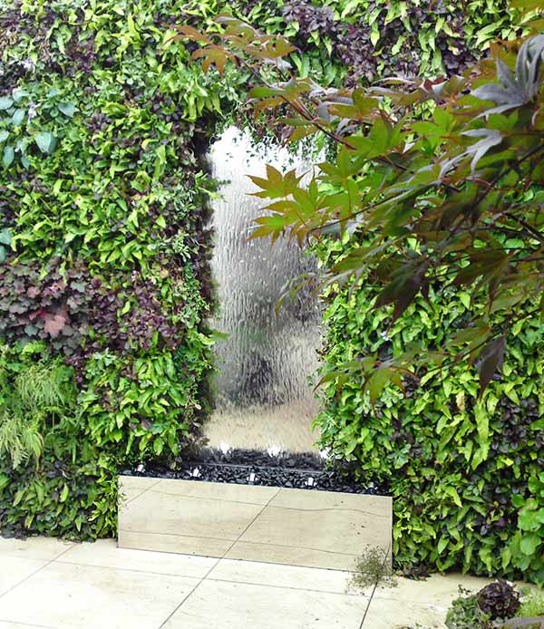 Water Wall in Stainless Steel | David Harber, UK